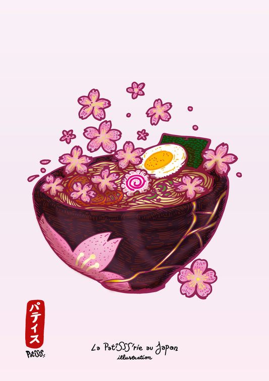 « Sakura Kintsugi Ramen » Hanami Prints 🌸